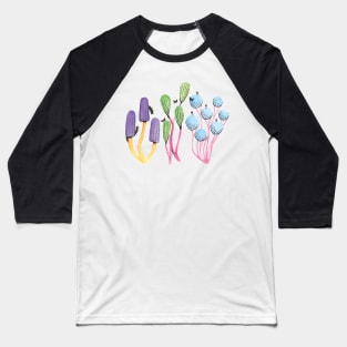 Mushrooms 1 :: Flowers and Fungi Baseball T-Shirt